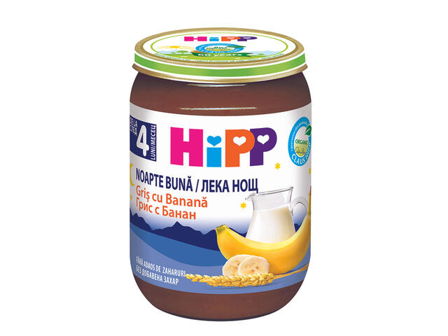 Gris cu banana Hipp 190 g