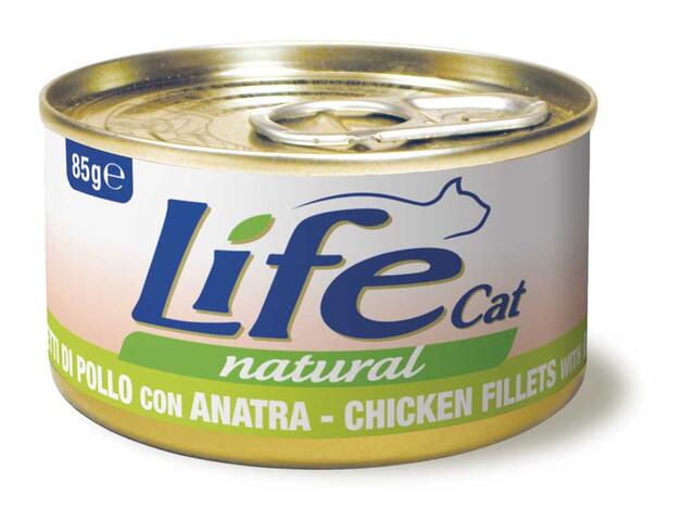 Conserva Life Pisici Adulte Pui Si Rata 85 G
