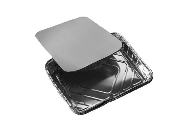 Set 3 caserole cu capac pentru 4 portii Alabala, aluminiu, 880 ML, Argintiu