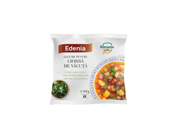 Amestec legume ciorba vacuta congelat 450 g Edenia