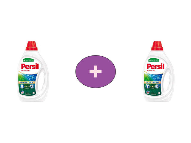 Detergent de rufe lichid Persil Deep Clean Universal, 22 spalari, 0,99L, 2 la pret de 1