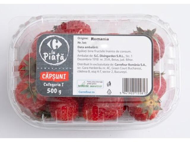 Capsuni Carrefour La Piata 500g