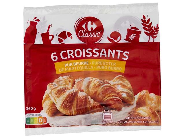 Croissant Cu Unt X6 360G Carrefour Classic