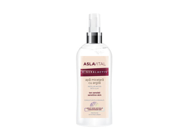 Apa micelara Aslavital cu argila, 150 ml