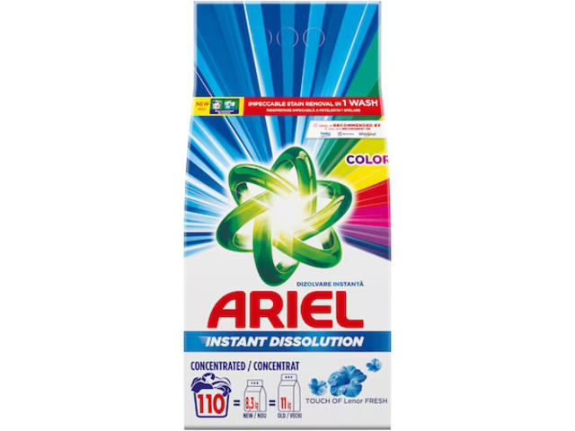 Detergent de rufe pudra Touch Of Lenor Fresh Color 8.25kg 110 spalari Ariel