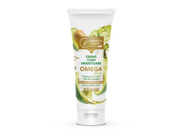 Crema de corp hranitoare OMEGA Plus cu Omega 3, 6, 7, 9 & ulei de avocado 200ML