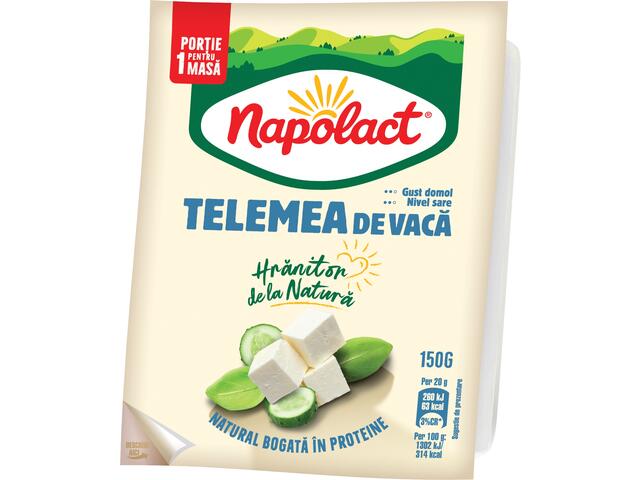 Telemea de Vaca Gust Domol vid 150g Napolact