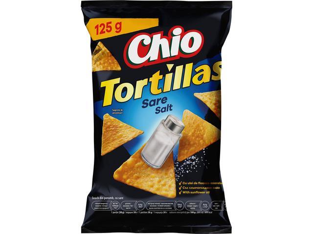 Chio Tortillas snack din porumb cu sare 125g