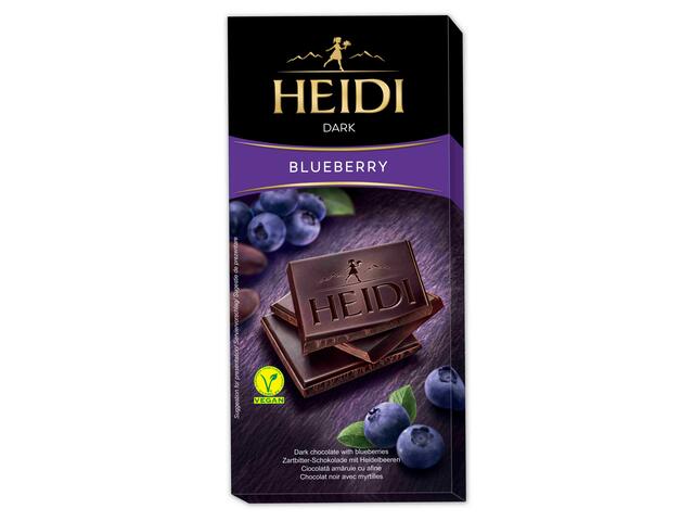 Ciocolata Heidi Dark cu Afine 80g