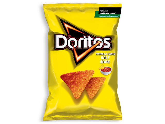 Doritos tortilla chips cu sare, 90g