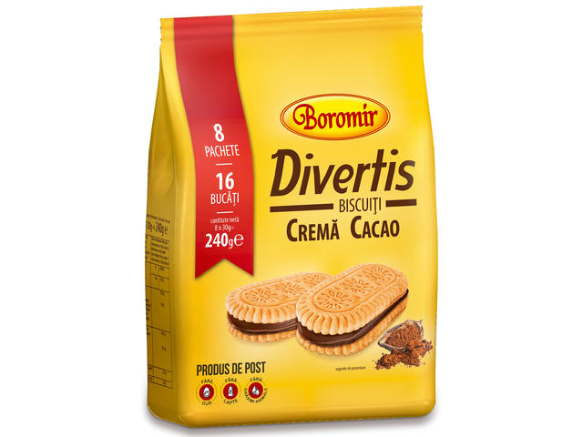 BOROMIR BISCUITI DIVERTIS 240GR CACAO