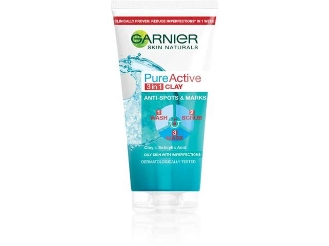 Garnier Gel de curatare Pure Active 3 in 1, 150 ml