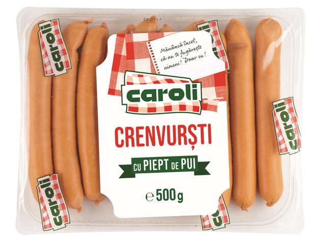 Caroli Crenvursti cu piept pui 500 g