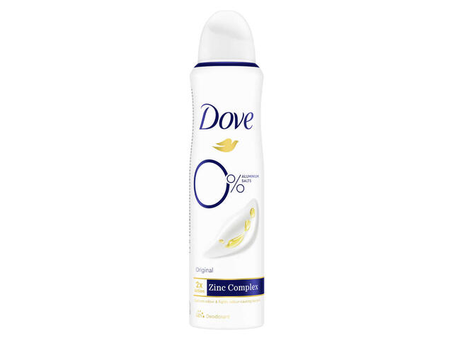 Anti-perspirant Dove Spray 0% Aluminiu Original 72h 150ML