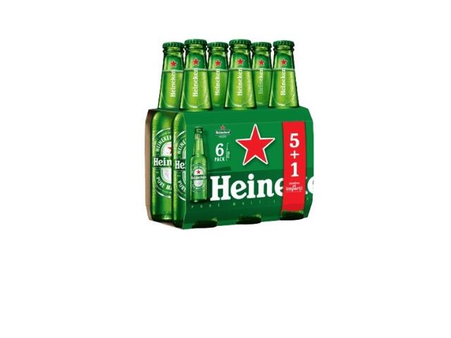 Bere lager blonda Heineken sticla 6x330ML