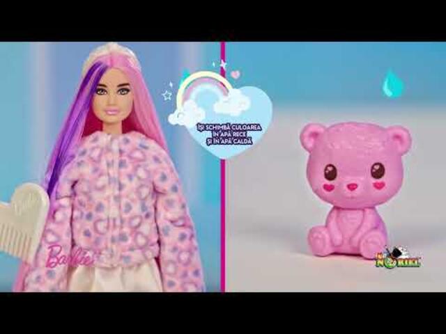 Papusa Barbie, Cutie Reveal, Teddy, 10 surprize, HKR04
