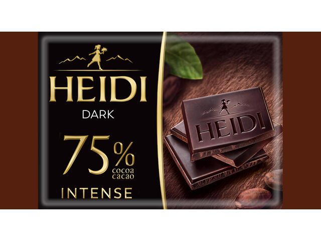 Ciocolata Heidi Dark Intense 75%  27g