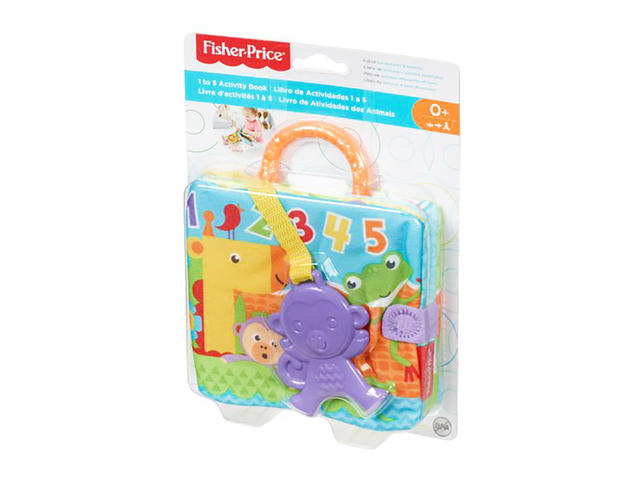 Carte educativa moale cu activitati 5 in 1, Fisher Price, FGJ40