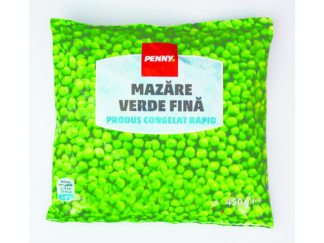 PENNY Mazare verde fina produs congelat rapid 450 g