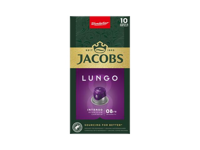 Cafea capsule Jacobs Lungo Intenso 8, 10 bauturi x 40 ml, compatibile cu sistemul Nespresso Original®*, 52 g