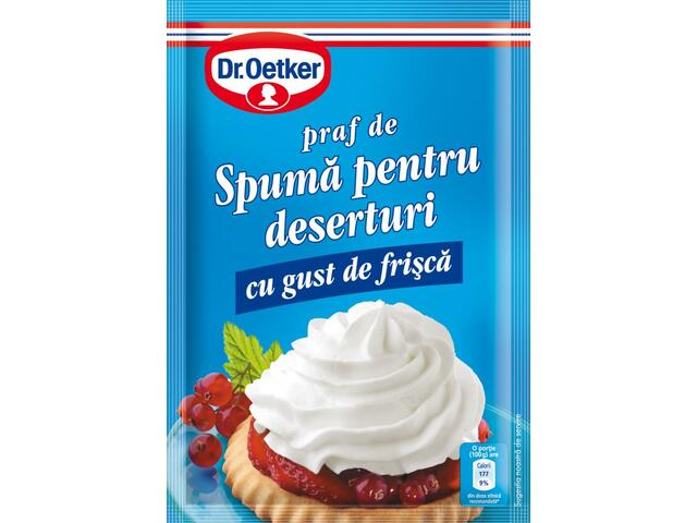 Dr. Oetker praf de spuma pentru deserturi cu gust de frisca 48 g