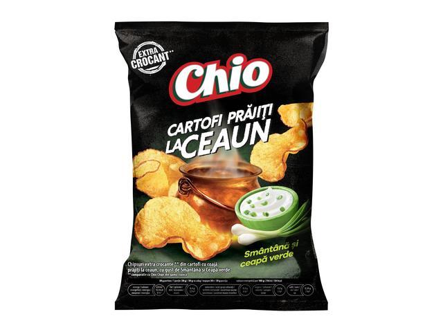 Chipsuri smantana & ceapa Kettle 80 g Chio