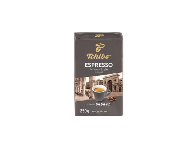 Tchibo Espresso Milano Style 250g, cafea prajita si macinata vidata