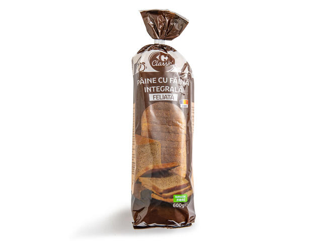 Paine cu faina integrala Carrefour Classic 600g