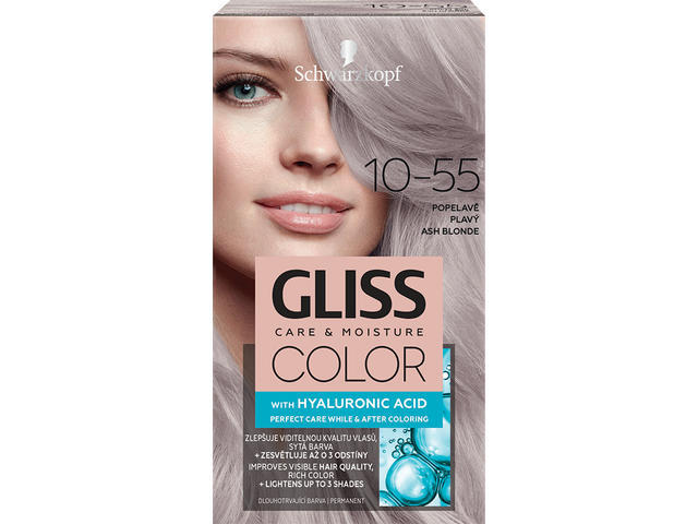 Vopsea De Par Gliss Color 10-55 Blond Platinat Ultra Deschis, 143Ml