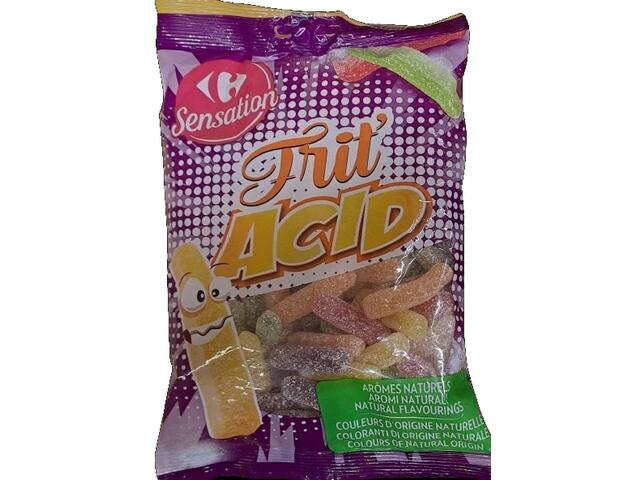 Bomboane gumate Carrefour Frit'acid 250g