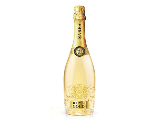 Royal Gold Alb 23k alb demisec vin spumant cu foita de aur 0.75L