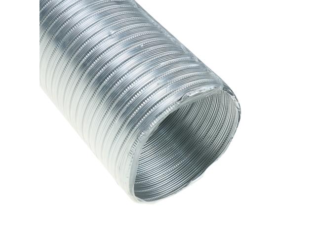 Tub Vents, aluminiu, gri, 3 m, diametru 120 mm