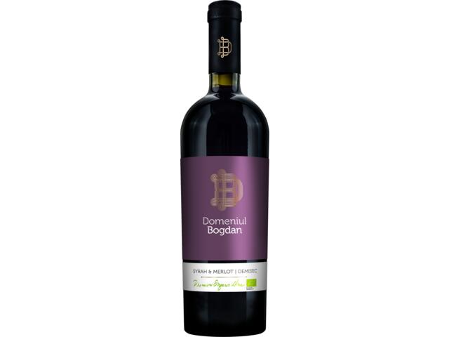 Vin rosu Domeniul Bogdan Bogdan Syrah & Merlot demisec 0.75L