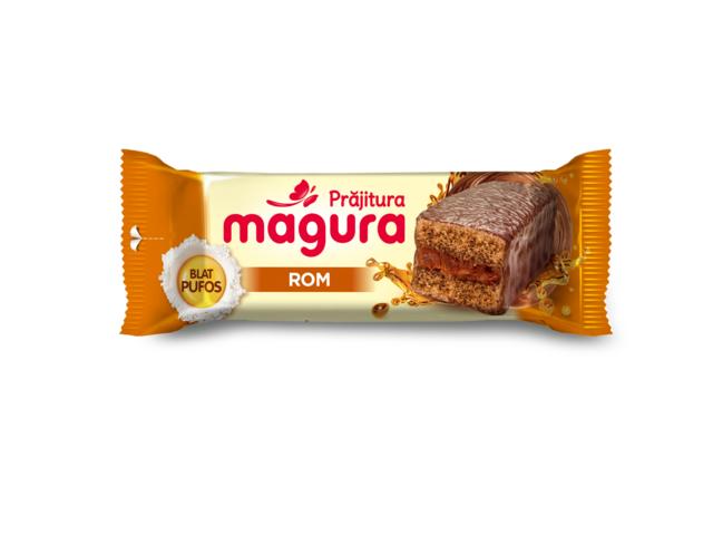 Prajitura cu crema de rom & glazura de cacao Magura 35g