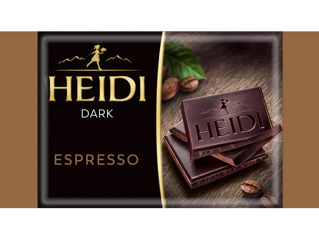 Ciocolata Heidi dark Espresso 27g