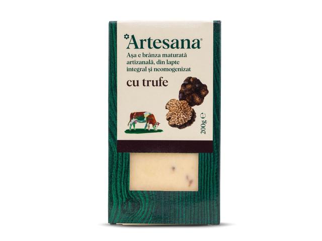 Branza maturata de vaca cu trufe negre 200g Artesana