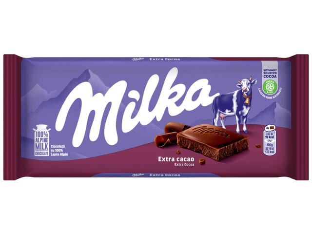 Milka ciocolata Extra Cacao 100g