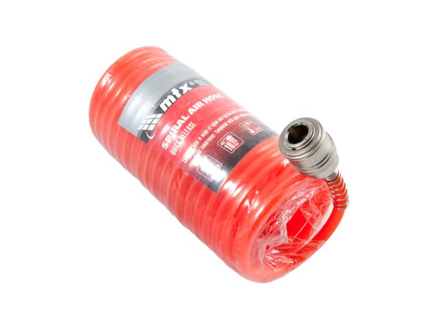 Furtun de aer spiralat 570049, conexiuni rapide, 10 m