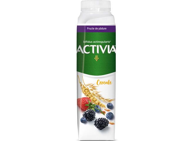 Iaurt de baut cu cereale integrale si fructe de padure Activia 320g