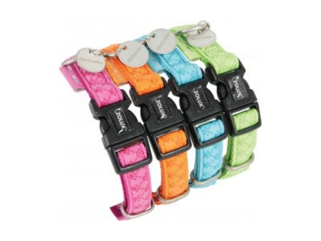 Zgarda pentru caini Macleather turcoaz 10 mm