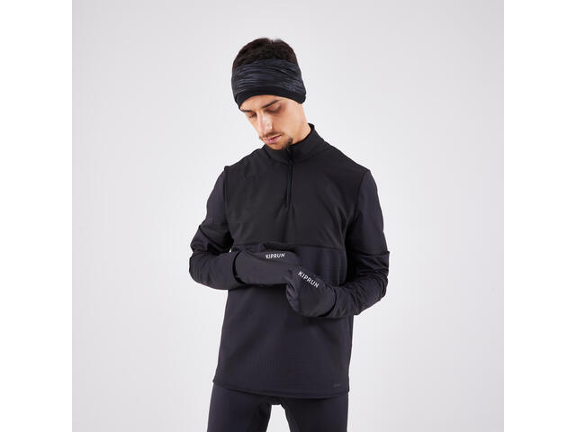 Mănuși alergare KIPRUN Evolutiv V2 Negru Adulți - M