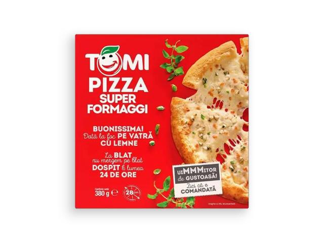 Pizza Super formaggi 380g, Tomi