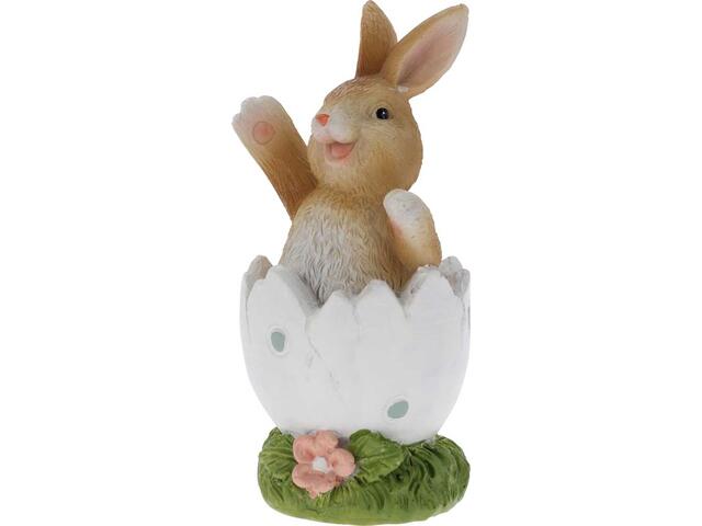 Decoratiune Ceramica Iepuras Ou 5X9.7Cm