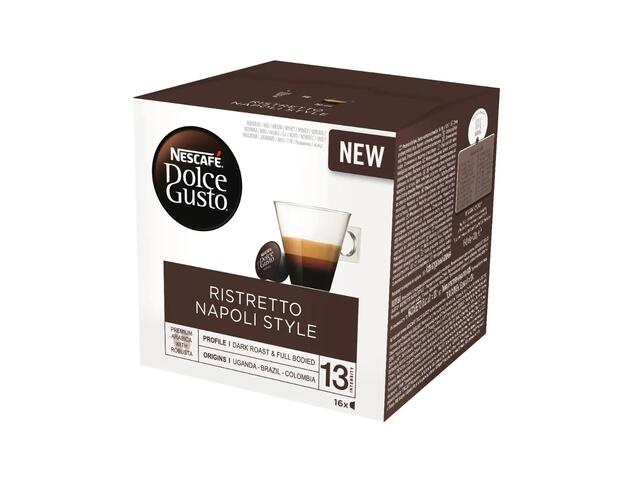 Cafea Capsule Nescafé Dolce Gusto Ristretto Napoli Style, 16 Bauturi, 16 Bucati, 128G