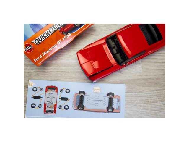 Set de constructie, Airfix Quickbuild, Ford Mustang Gt 1968, 45 piese