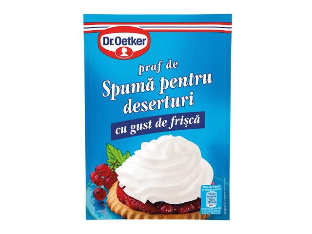 Praf de spuma Dr. Oetker pentru deserturi cu gust de frisca 48 g