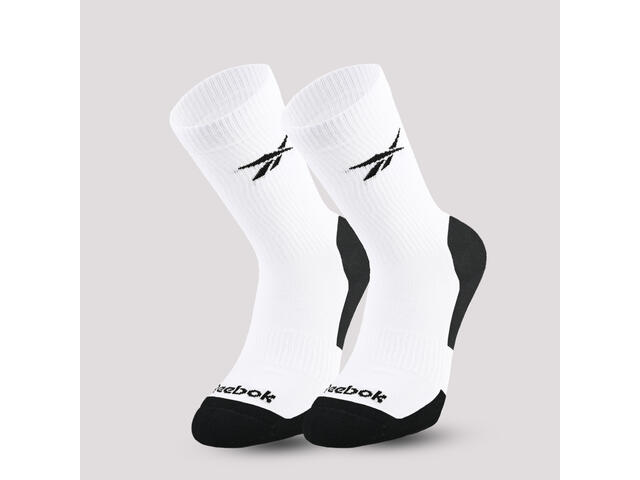 Set 3 perechi șosete de fitness lungi, alb, adulți - 43/46