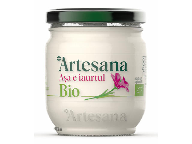 Artesana Iaurt ecologic din lapte de vaca 160 g