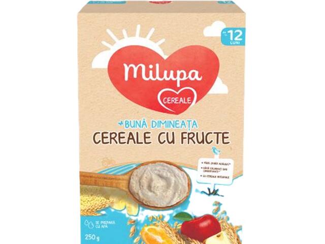 Buna Dimineata cereale cu fructe Pof 250g Milupa