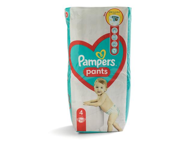 Scutece chilotel Pants Marimea 4 9-15kg 52buc Pampers